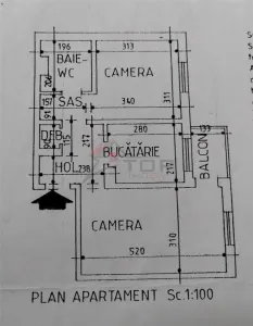 Apartament cu 2 camere decomandat, etajul 2 - Podul de Fier - foto 5