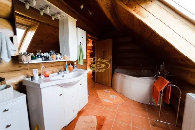 Casa din busteni cu ferma zootehnica si afacere (Tengheler, Com. Ditrau) - foto 16