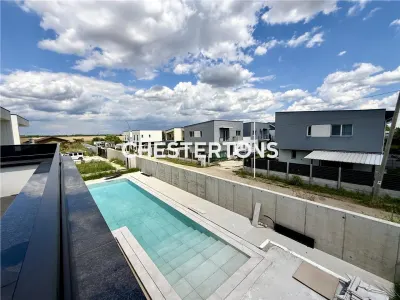 Casa de lux moderna cu 12 camere si piscina - Design minimalist inspirat din Miami | 1167 mp utili pe teren de 4000 mp - foto 3