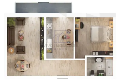 Apartament de vanzare in Sibiu - 2 camere, decomandat, etaj intermediar - foto 2