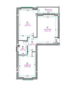 De vanzare apartament cu 2 camere decomandate si balcon etaj 1 zona Semaforului Sibiu - foto 4