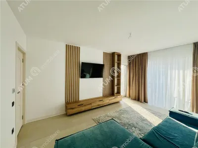Apartament la alb de vanzare cu 2 camere si gradina proprie 57 mp zona Doamna Stanca Selimbar - Sibiu