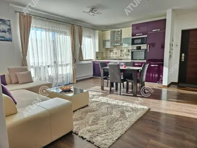 Apartament de vanzare 3 camere 66 mp utili balcon mobilat si utilat zona Doamna Stanca - Sibiu