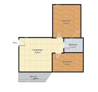Apartament de vanzare 3 camere 66 mp utili balcon mobilat si utilat zona Doamna Stanca - foto 7