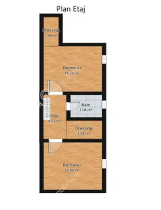 Apartament de vanzare cu 3 camere 2 bai situat in zona Rahovei din Sibiu - foto 8