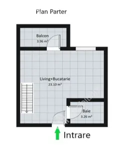 Apartament de inchiriat cu 3 camere balcon situat in zona Vasile Aaron din Sibiu - foto 6