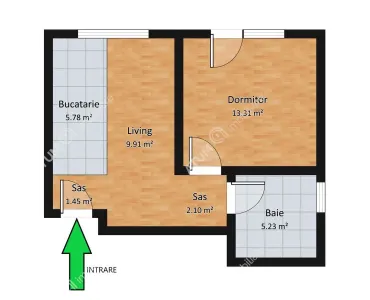 De vanzare apartament cu 2 camere si loc de parcare zona Turnisor in Sibiu - foto 5