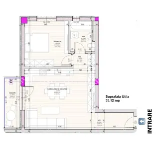 Apartament 2 canere la cheie 55 mp utili de vanzare in Selimbar str Pictor Brana - foto 3