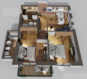 Direct Dezvoltator - Apartament 3 camere de vanzare Sibiu - Turnisor - foto 8