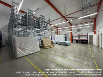 Hala, showroom birouri Pacurari rond Mall Moldova de la 40mp la 1000mp - Iasi