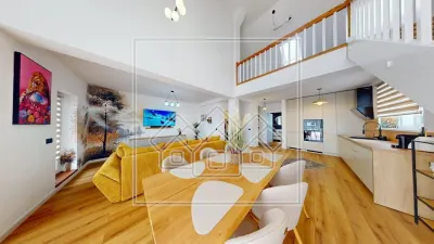 Penthouse cu design deosebit, mobilat modern, terasa - foto 1