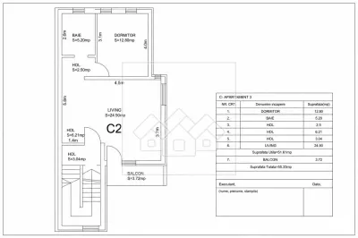 Apartament 2 camere mobilat si utilat, balcon, pod si parcare - Cartierul Arhitectilor - foto 11