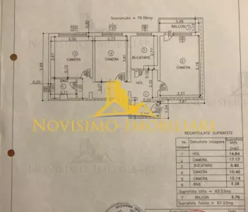 NOVISIMO-IMOBILIARE: APARTAMENT CU 3 CAMERE IN ZONA VEST - Ploiesti