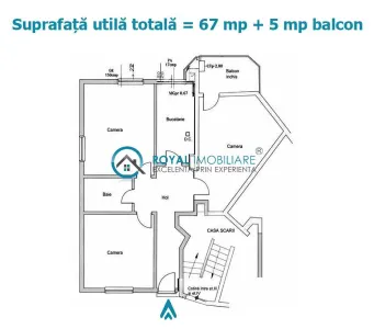 Royal Imobiliare - Vanzare apartament 3 camere zona Ultracentral - foto 16