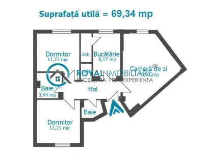 Royal Imobiliare - Vanzare apartament 3 camere zona Ultracentral - Ploiesti