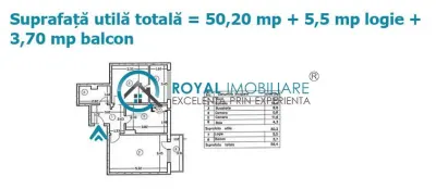 Royal Imobiliare - Vanzare apartament 2 camere zona Cantacuzino - foto 10