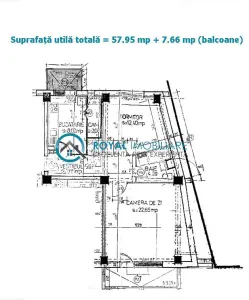 Royal Imobiliare-Vanzare Apartament 2 Camere Zona Ultracentrala - foto 12