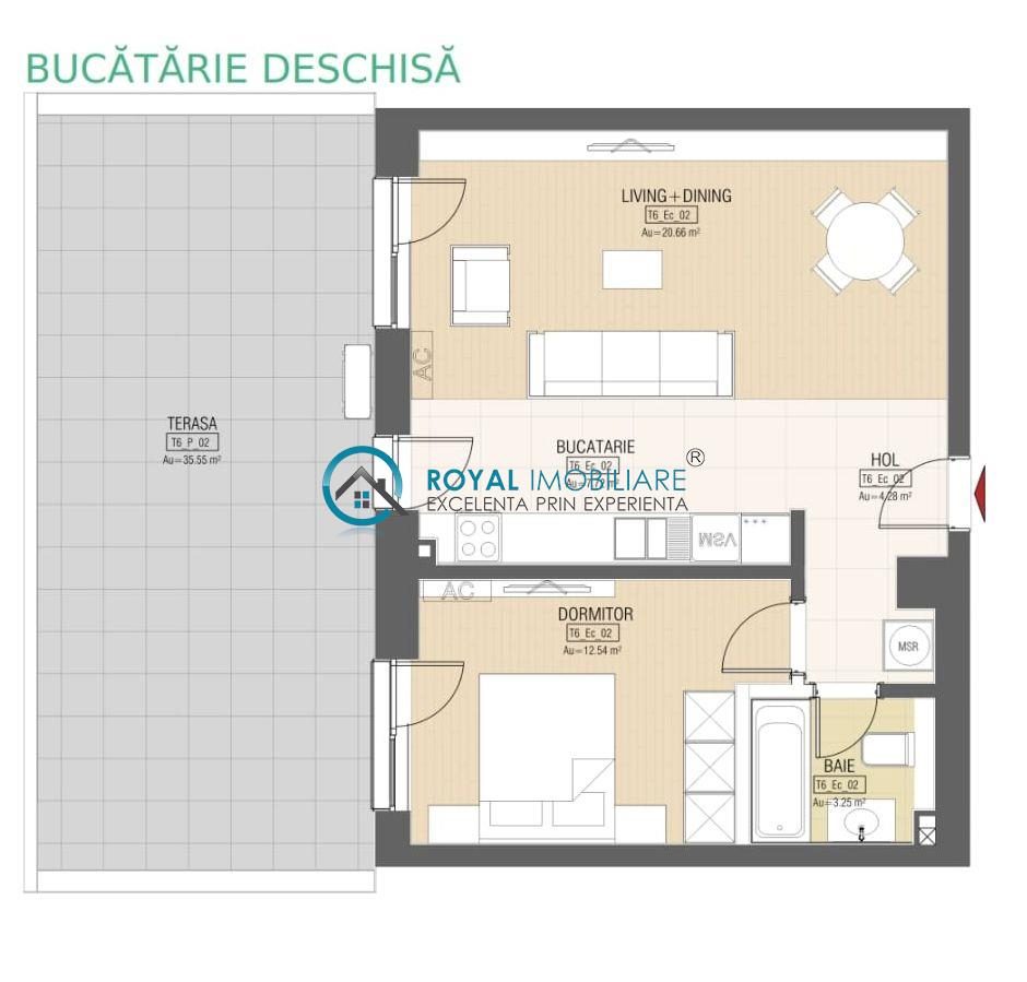 Royal Imobiliare-Vanzare Apartament 2 Camere Zona Vest - Ploiesti