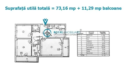 Royal Imobiliare - Vanzare apartament 3 camere zona Cantacuzino - foto 8
