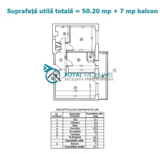 Royal Imobiliare - Vanzare apartament 2 camere zona B-dul Bucuresti - foto 8