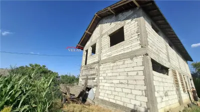 Casa in constructie Gologanu cu 1000 mp teren intravilan - foto 3