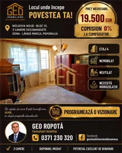 Apartament 3 camere in Moldova Noua - Moldova Noua