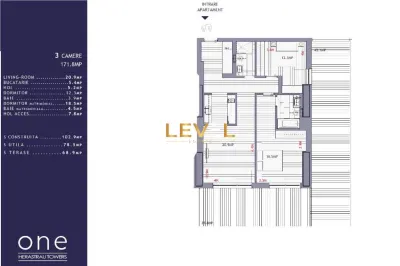 Apartament exclusivist 3 camere de vanzare | ONE Herastrau Towers | Terasa 69 mp - foto 25