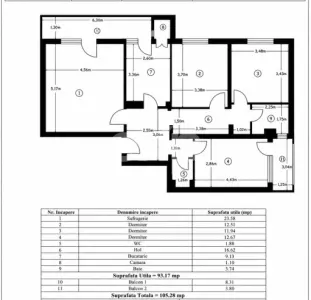 Apartament spațios cu 4 camere, 105,28 mp utili – Ultracentral, Pitești - foto 2