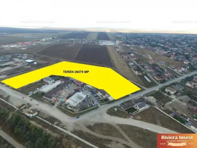 Cumpana- teren de inchiriat  cu platforma betonata - Cumpana