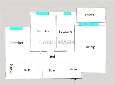 APARTAMENT 3 CAMERE 2 BAI CU LIFT STR CONSTRUCTORILOR - Padurea verde - foto 20