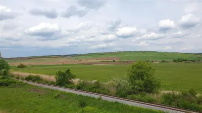 Teren de vanzare langa autostrada si calea ferata Sibiu zona Drotleff - Sibiu