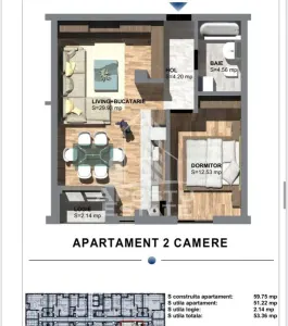 Apartamente de vanzare cu 2 camere, Torontalului Timisoara - foto 14