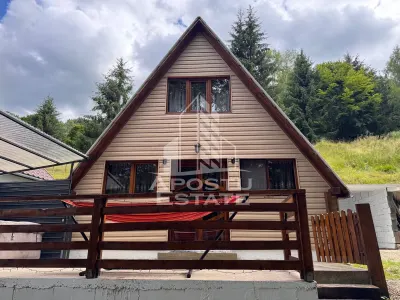 Comision 0% Casa A-Frame, la munte, 1km de Partia Rausor, Hunedoara - Rau de Mori