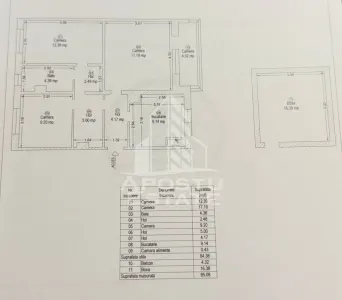 Apartament cu 3 camere, curte si boxa de vanzare, Zona Simion Barnutiu - foto 15