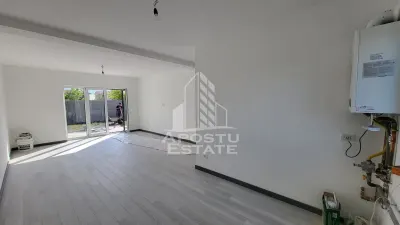 Duplex nou,pe parter,3 camere,2 bai,Dumbravita,la cheie - foto 6