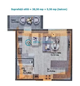 Royal Imobiliare - Vanzare studio zona Albert - Ploiesti