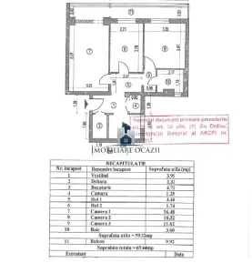 Apartament 3 camere Decomandat Uioara - Bucuresti
