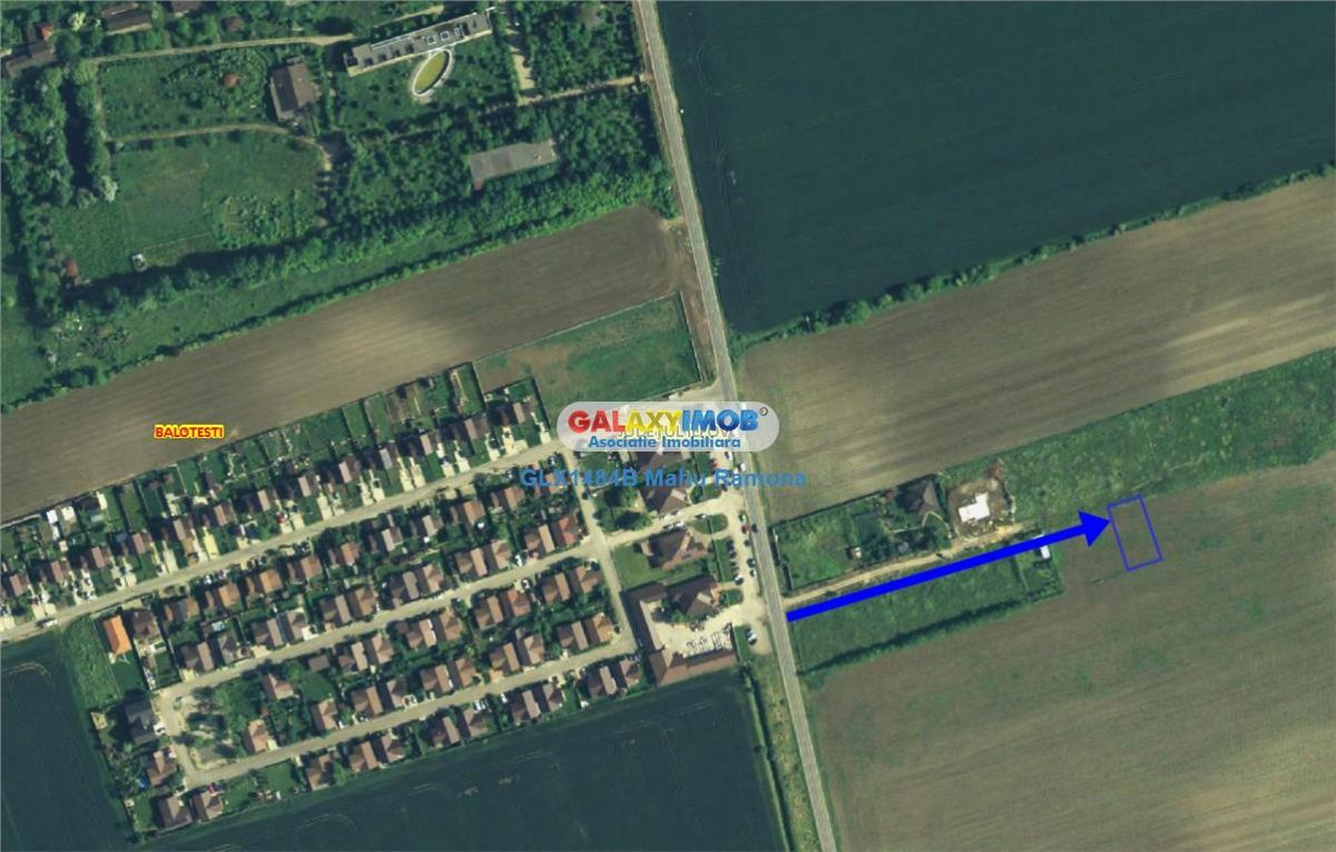 Teren pentru constructii, 704 mp Balotesti, zona inel A0 - Balotesti