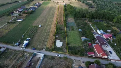 Teren 4.957 mp de vanzare in Golesti, strada Aurel Vlaicu - asfalt, utilitati si fundatie casa - foto 2