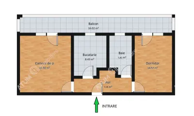 De vanzare apartament cu 2 camere decomandate etaj 1 zona Pictor Brana - foto 8