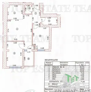 Apartament 3 camere | etaj 6 | Four City North Pipera | 65,59 Mp + Balcon - foto 10